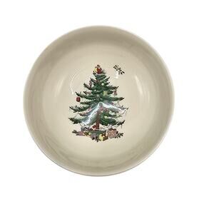 Spode Tartan Plaid 6.5" Christmas Tree Bowl EUC